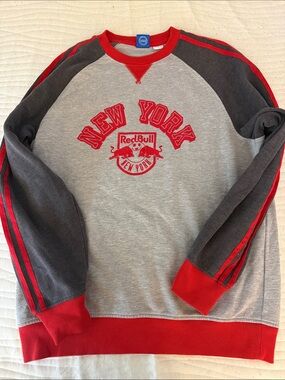 Adidas Originals New York Red Bulls Crewneck Sweatshirt Large MLS Soccer
